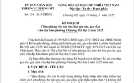 Phường Chương Mỹ triển khai kế hoạch tiêm phòng vắc xin cho đàn gia súc, gia cầm đợt 2 năm 2025