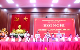 Cụm thi đua số 7 - thành phố Hà Nội tổ chức Hội nghị thông qua kế hoạch, quy chế hoạt động và ký cam kết giao ước thi đua.