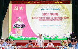 Hội nghị giao ban Thường trực Đảng ủy với Bí thư chi bộ các thôn trên địa bàn