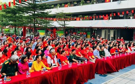 KHÔNG KHÍ SÔI NỔI TẠI ĐIỂM CẦU TIẾP SÓNG TRUYỀN HÌNH TRỰC TIẾP SỰ KIỆN A80 Ở TRƯỜNG THCS YÊN HOÀ VÀ TRƯỜNG THCS TRẦN DUY HƯNG