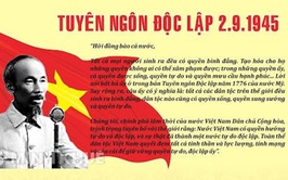Chủ tịch Hồ Chí Minh đọc Tuyên ngôn độc lập, khẳng định quyền tự do và độc lập của dân tộc Việt Nam