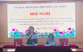 BÁO CÁO CÔNG TÁC TỔ CHỨC BỮA ĂN BÁN TRÚ VÀ ĐẢM BẢO CHẤT LƯỢNG SUẤT ĂN TẠI CÁC CƠ SỞ GIÁO DỤC TRÊN ĐỊA BÀN PHƯỜNG CẦU GIẤY