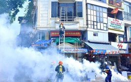 Ra mắt Tổ thường trực chữa cháy, cứu nạn cứu hộ tại phố đi bộ hồ Hoàn Kiếm và chợ đêm Đồng Xuân