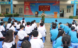 Tuyên truyền an toàn giao thông cho học sinh Trường THCS Kim Sơn
