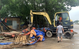 Xã Quang Minh ra quân giải tỏa vi phạm hành lang an toàn giao thông, lập lại trật tự đô thị tại một số tuyến đường chính