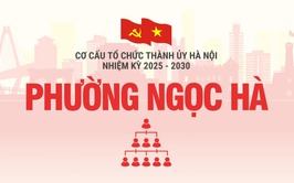 Cơ cấu tổ chức Đảng ủy phường Ngọc Hà nhiệm kỳ 2025-2030