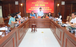 Đơn vị bầu cử số 9 Đoàn Đại biểu Quốc hội thành phố Hà Nội tiếp xúc cử tri trước kỳ họp thứ 10