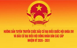 Hướng dẫn tuyên truyền cuộc bầu cử đại biểu Quốc hội khóa XVI và bầu cử đại biểu Hội đồng nhân dân các cấp nhiệm kỳ 2026 - 2031
