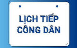 Lịch tiếp công dân định kỳ của đồng chí Bí thư Đảng uỷ phường, ngày 29/9/2025