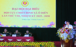 Đại hội đại biểu Hội Cựu Chiến binh xã Ô Diên lần thứ VIII, nhiệm kỳ 2025 - 2030