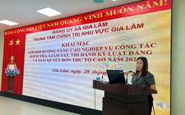 Khai mạc lớp Bồi dưỡng nâng cao nghiệp vụ công tác kiểm tra, giám sát, thi hành kỷ luật Đảng