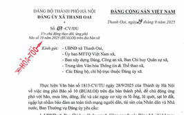 Thanh Oai chủ động theo dõi, ứng phó bão số 10 trên địa bàn xã