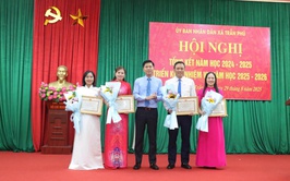 UBND xã Trần Phú: triển khai công văn thực hiện Lễ khai giảng năm học mới