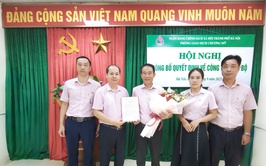 Công bố Quyết định bổ nhiệm Giám đốc Phòng giao dịch Ngân hàng Chính sách xã hội Chương Mỹ.