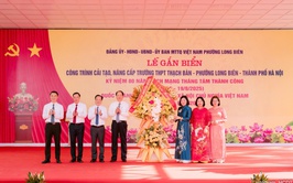 Phường Long Biên khánh thành công trình cải tạo, nâng cấp trường học trị giá gần 66 tỷ đồng