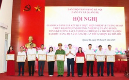 Đảng ủy xã Quảng Bị tổng kết công tác lãnh đạo, chỉ đạo và tổ chức Đại hội đại biểu Đảng bộ xã lần thứ nhất nhiệm kỳ 2025 - 2030