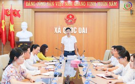 UBND xã Quốc Oai rà soát, đánh giá công tác cải cách hành chính, chuyển đổi số tháng 9/2025