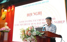 Sơn Tây triển khai thu thuế sử dụng đất phi nông nghiệp năm 2025 thông qua sử dụng ứng dụng eTax Mobile