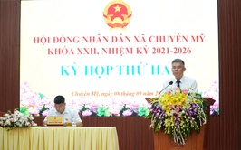 HĐND xã Chuyên Mỹ khoá XXII, nhiệm kỳ 2021-2026 tổ chức kỳ họp thứ hai (Kỳ họp chuyên đề)