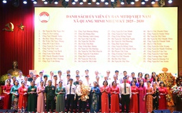 Đại hội MTTQ xã Quang Minh lần thứ I, nhiệm kỳ 2025 - 2030: Phát huy sức mạnh đại đoàn kết toàn dân tộc