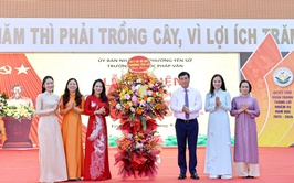 Học sinh phường Yên Sở háo hức đón lễ khai giảng đặc biệt