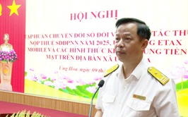 Ứng Hòa tập huấn công tác thu nộp thuế sử dụng đất phi nông nghiệp năm 2025 qua ứng dụng eTax Mobile