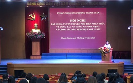 UBND phường Thanh Xuân tổ chức Hội nghị tập huấn, tuyên truyền, phổ biến về công tác an toàn, an ninh mạng xã hội và công tác bảo vệ bí mật Nhà nước