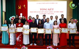 UBND xã Phú Cát tổng kết Hội thi Giáo viên dạy giỏi cấp Tiểu học năm học 2025 – 2026