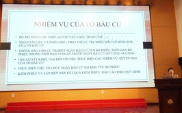 Xã Quang Minh tập huấn nghiệp vụ công tác bầu cử đại biểu Quốc hội khóa XVI và đại biểu HĐND các cấp nhiệm kỳ 2026 – 2031