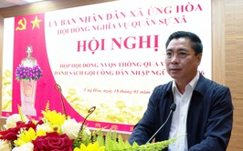 ỨNG HOÀ TỔ CHỨC HỘI NGHỊ THÔNG QUA DANH SÁCH GỌI CÔNG DÂN NHẬP NGŨ NĂM 2026.