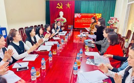 Đoàn công tác sở GD&ĐT Hà Nội kiểm tra kiểm định chất lượng giáo dục, công nhận trường đạt chuẩn Quốc gia tại Trường Mầm non Nghiêm Xuyên