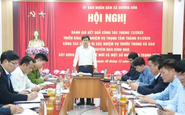 UBND xã triển khai các nhiệm vụ trọng tâm tháng 1/2026; công tác chuẩn bị các nhiệm vụ trọng tâm trước, trong và sau Tết Nguyên đán Bính Ngọ 2026 