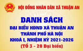 Danh sách Đại biểu HĐND xã Thuận An, thành phố Hà Nội khoá I, nhiệm kỳ 2021 - 2026 (128 đại biểu và chia làm 04 Tổ) - Tổ 3
