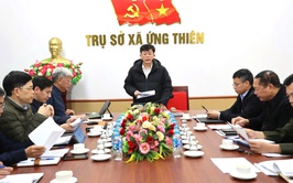 Ủy ban nhân dân xã Ứng Thiên duyệt báo cáo kết quả phát triển kinh tế – xã hội giai đoạn 2020–2025 và xây dựng phương hướng, nhiệm vụ, các giải pháp phát triển kinh tế - xã hội giai đoạn 2026-2030