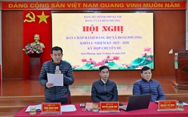 Kỳ họp chuyên đề Ban Chấp hành Đảng bộ xã Đoài Phương khóa I nhiệm kỳ 2025 – 2030