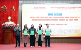 04 tập thể và 39 cá nhân có thành tích xuất sắc trong công tác tín dụng chính sách xã hội năm 2025 được biểu dương, khen thưởng