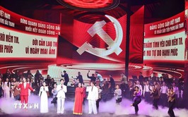 Chương trình nghệ thuật 'Dưới lá cờ vẻ vang của Đảng' được truyền hình trực tiếp trên VTV1
