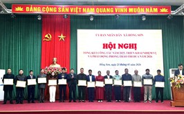Dấu ấn từ các phong trào thi đua trong hành trình xây dựng quê hương Hồng Sơn bước vào Kỷ nguyên mới