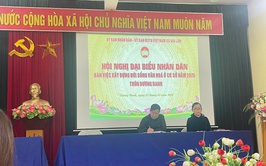 Thường trực Đảng ủy xã Gia Lâm dự hội nghị đại biểu nhân dân bàn về xây dựng đời sống văn hóa ở cơ sở năm 2026