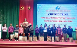 Hội LHPN xã Hồng Sơn trao 74 xuất quà “Tết sum vầy”, “Mẹ đỡ đầu” nhân dịp Xuân Bính Ngọ và phát động phong trào thi đua năm 2026