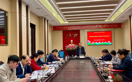 Ủy ban Bầu cử xã giao ban công tác Bầu cử đại biểu Quốc hội khóa XVI và đại biểu HĐND các cấp nhiệm kỳ 2026-2031.