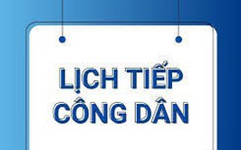 Thông báo lịch tiếp công dân của lãnh đạo Ủy ban nhân dân xã ngày 28/01/2026