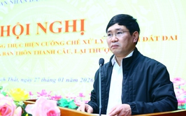 Thạch Thất triển khai lực lượng cưỡng chế xử lý vi phạm đất đai tại thôn Lại Thượng và thôn Thanh Câu