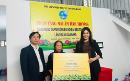 Hội Liên hiệp phụ nữ phường Bồ Đề trao tặng 