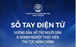 Sổ tay điện tử hướng dẫn thủ tục hành chính của thành phố Hà Nội.