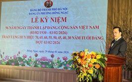 ĐẢNG BỘ PHƯỜNG ĐÔNG NGẠC TRAO HUY HIỆU ĐẢNG TẶNG 97 ĐẢNG VIÊN NHÂN DỊP KỶ NIỆM 96 NĂM NGÀY THÀNH LẬP ĐẢNG CỘNG SẢN VIỆT NAM (03/02/1930 – 03/02/2026)