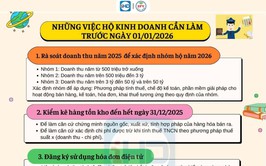 NHỮNG VIỆC HỘ KINH DOANH CẦN LÀM TRƯỚC 01/01/2026 