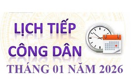 Thông báo Lịch tiếp công dân định kỳ của Lãnh đạo UBND xã Chương Dương tháng 01 năm 2026