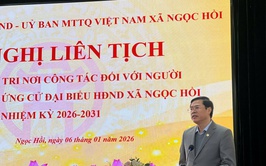Hội nghị liên tịch giữa Đảng ủy, HĐND, UBND, MTTQ và các tổ chức chính trị – xã hội: Nâng cao trách nhiệm và tính dân chủ trong giới thiệu ứng cử đại biểu HĐND xã Ngọc Hồi