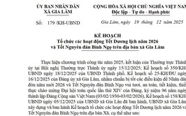 Gia Lâm tổ chức đồng bộ các hoạt động Tết 2026, bảo đảm an sinh, an toàn và văn minh đô thị